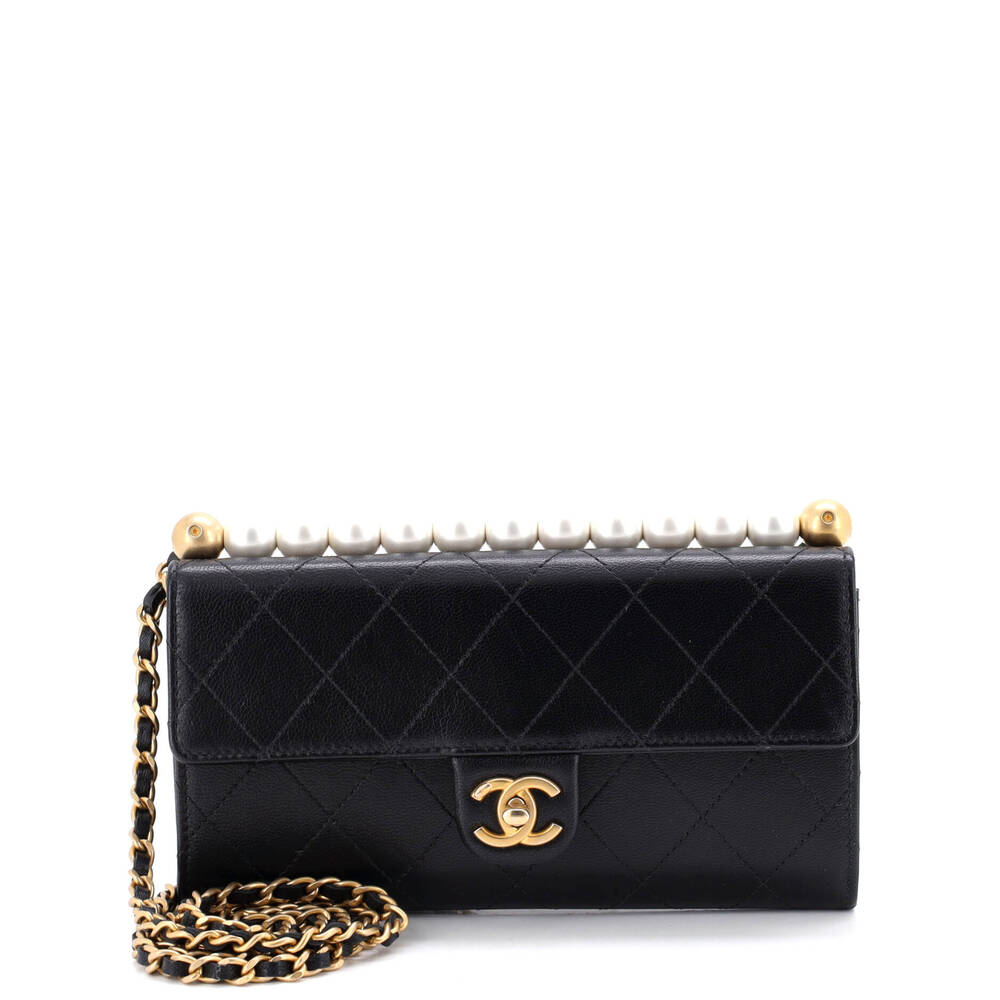 Chanel Chic Pearls Clutch With Chain #259668C29B